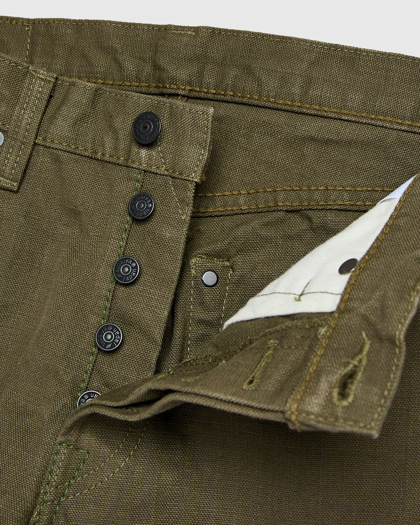 1175 "Olive" 13.5oz Duck Canvas Pants - Relaxed Tapered Fit