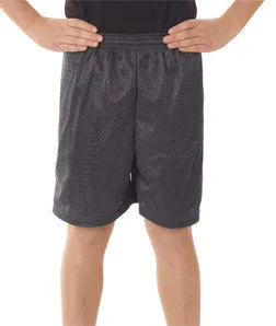 2207 Badger Youth Mesh/Tricot 6" Shorts Graphite