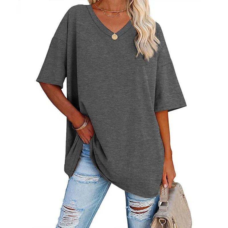 70% OFF🌬️ Breathable & Versatile 🔥 Seasonal Best-Seller💝Ladies V-Neck T-Shirt