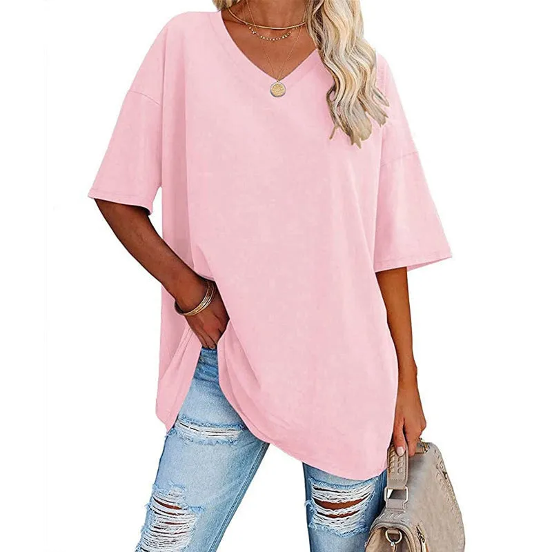 70% OFF🌬️ Breathable & Versatile 🔥 Seasonal Best-Seller💝Ladies V-Neck T-Shirt