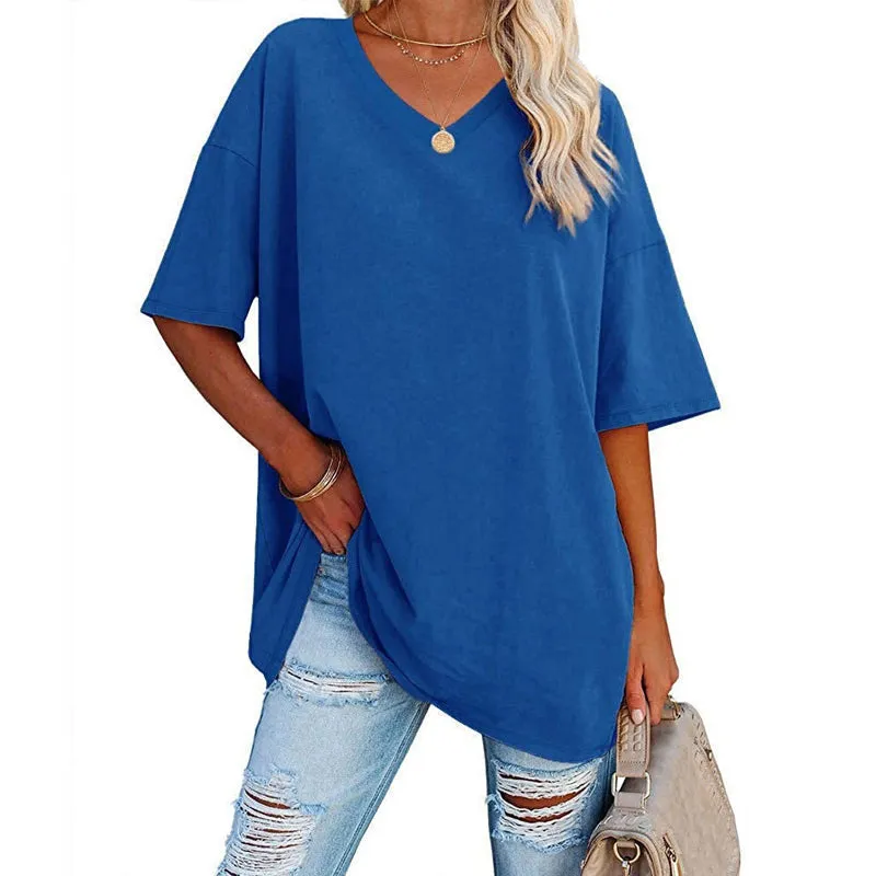 70% OFF🌬️ Breathable & Versatile 🔥 Seasonal Best-Seller💝Ladies V-Neck T-Shirt
