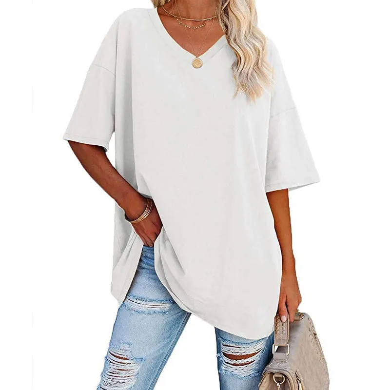 70% OFF🌬️ Breathable & Versatile 🔥 Seasonal Best-Seller💝Ladies V-Neck T-Shirt