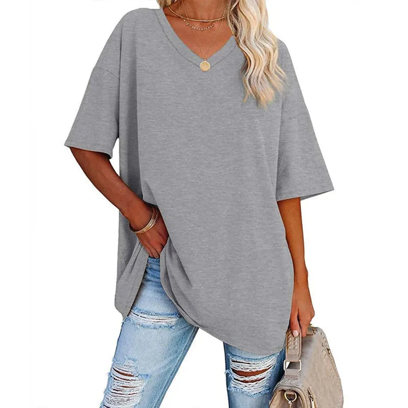 70% OFF🌬️ Breathable & Versatile 🔥 Seasonal Best-Seller💝Ladies V-Neck T-Shirt