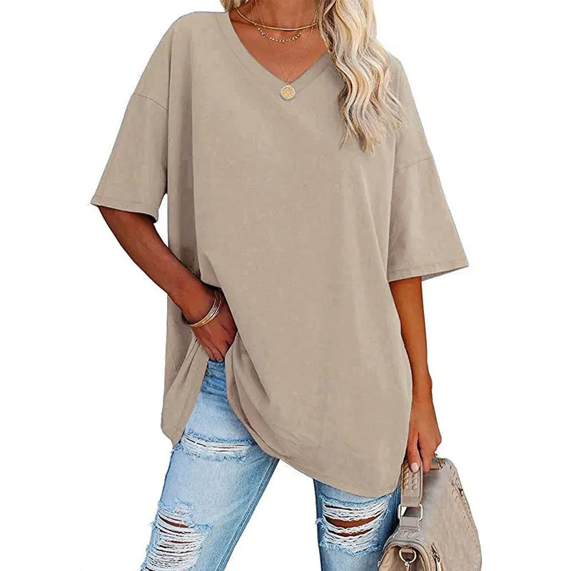 70% OFF🌬️ Breathable & Versatile 🔥 Seasonal Best-Seller💝Ladies V-Neck T-Shirt