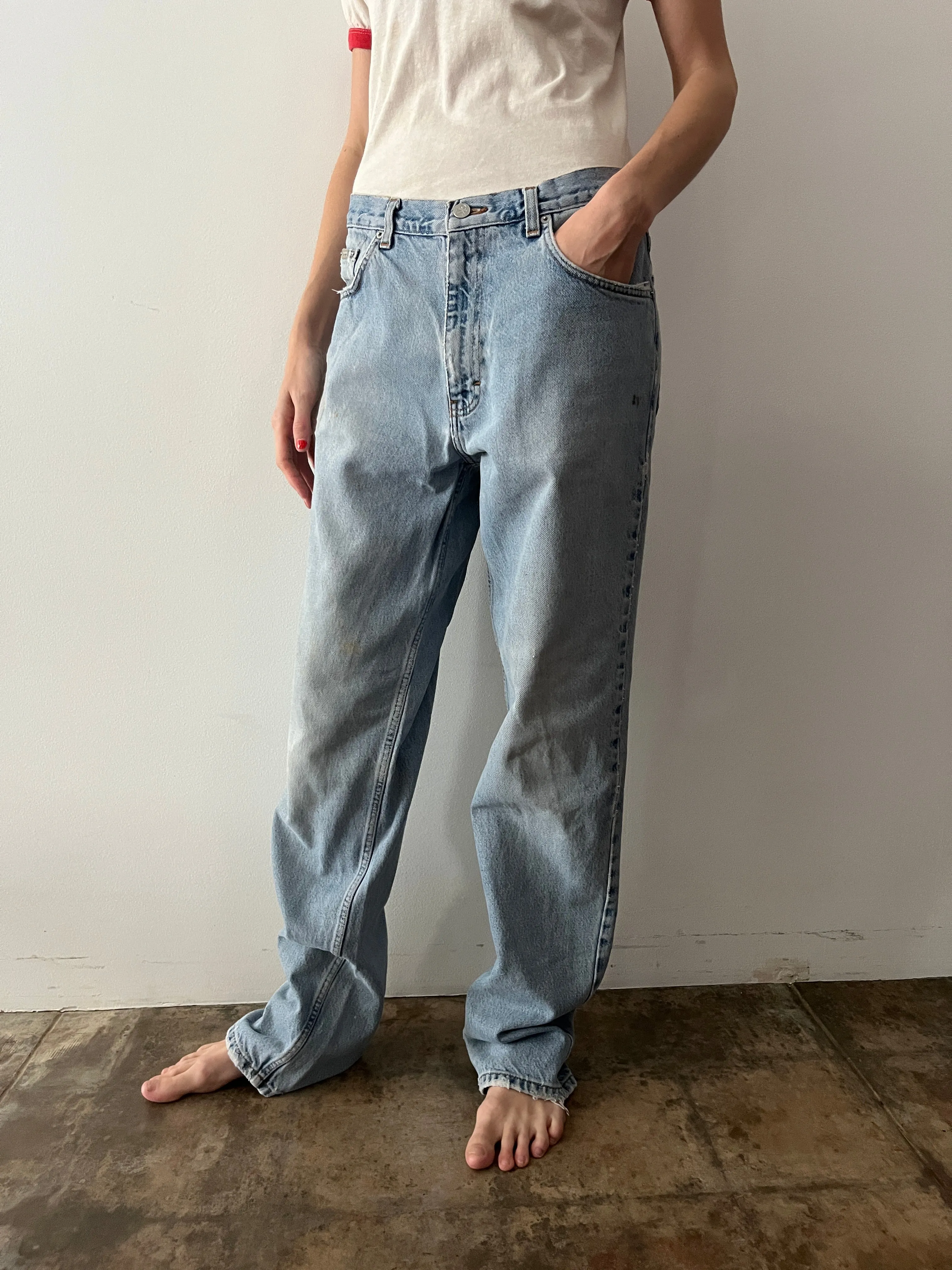 90s Calvin Klein Light Wash Relaxed Fit Jeans