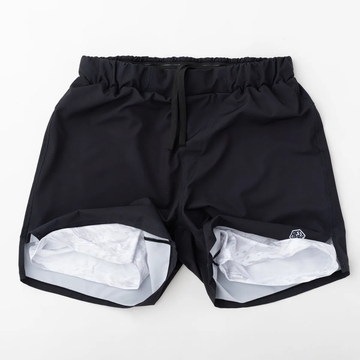 Aesthetic "Clutch" 2-Layer Shorts - Alpine Camo