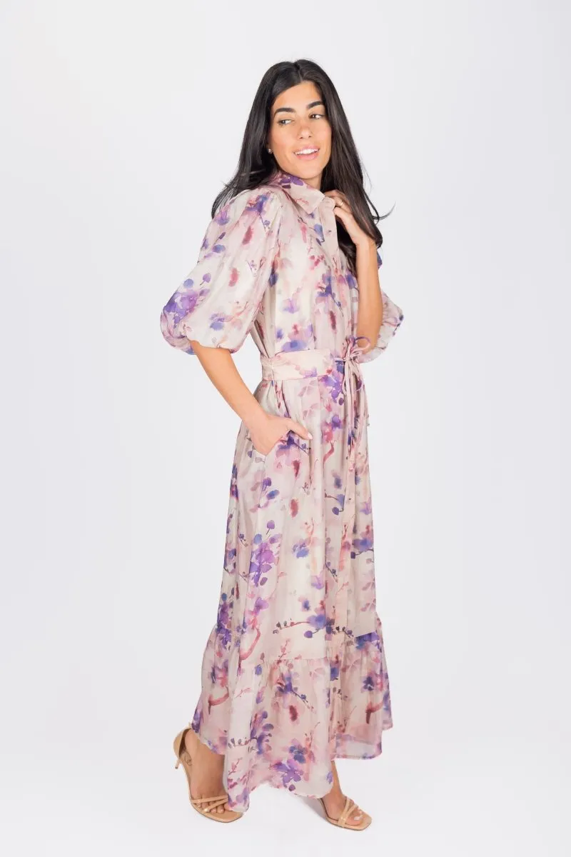 ALICE DRESS SHORT SLEEVE (PURPLE)
