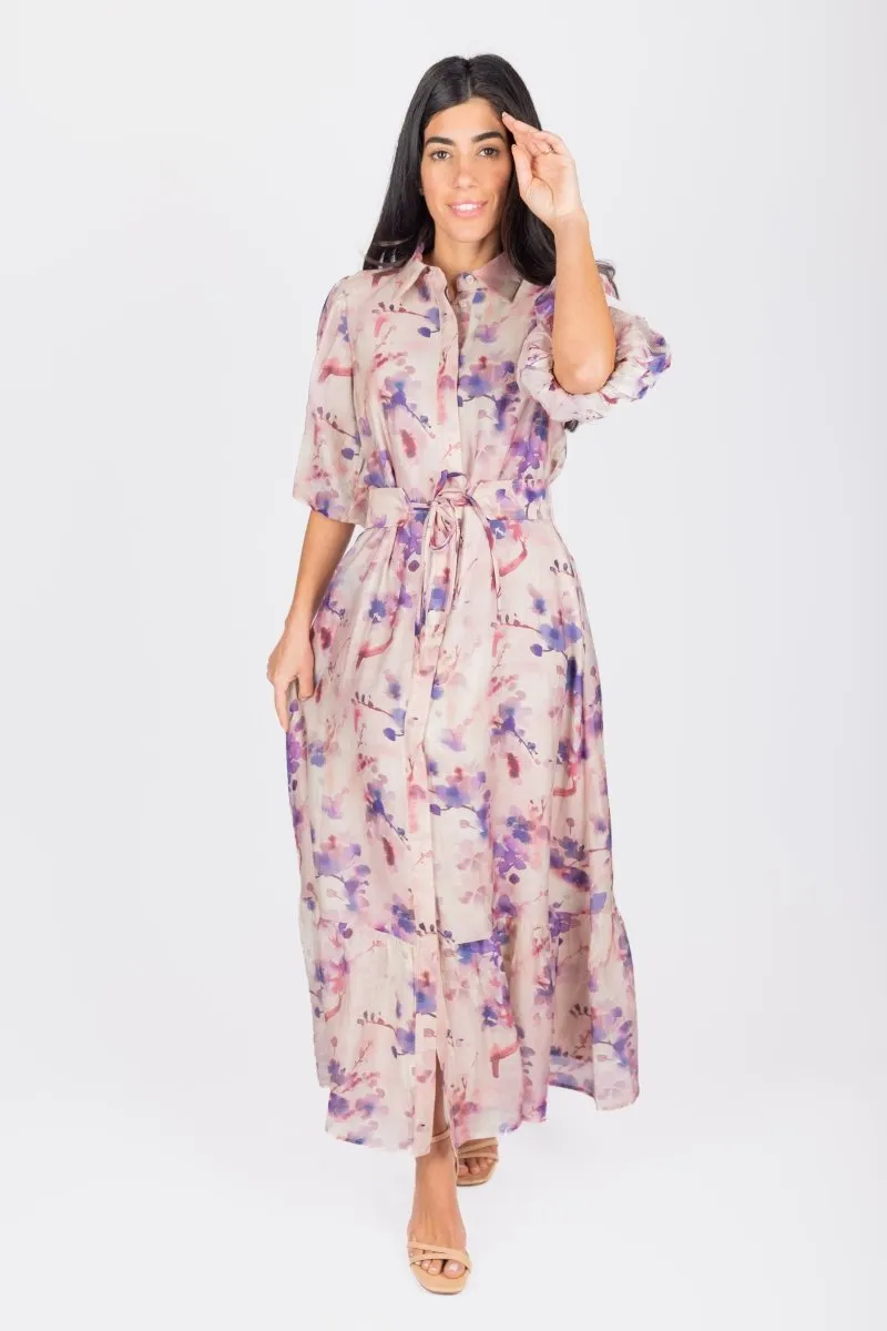 ALICE DRESS SHORT SLEEVE (PURPLE)