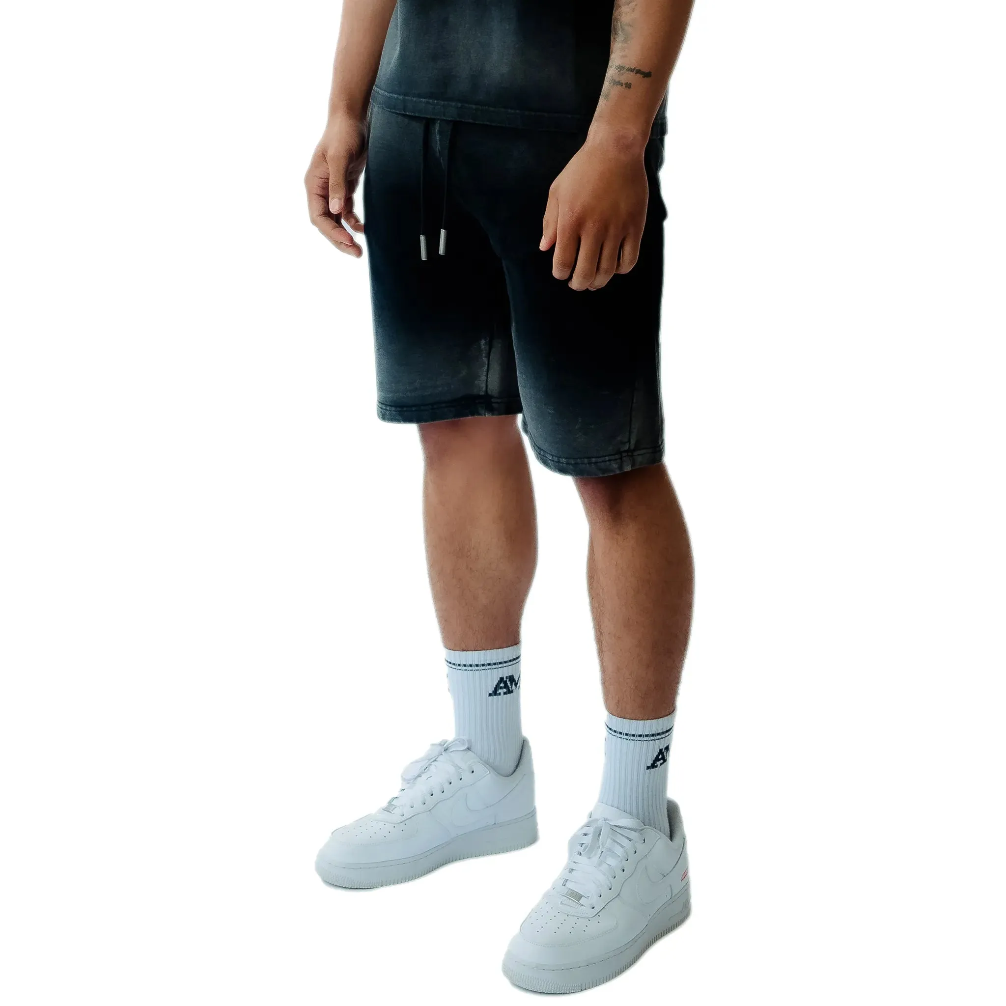 Amicci Levanto Washed Black Shorts