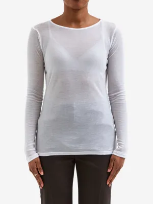 AMOMENTO Round T-Shirts - White