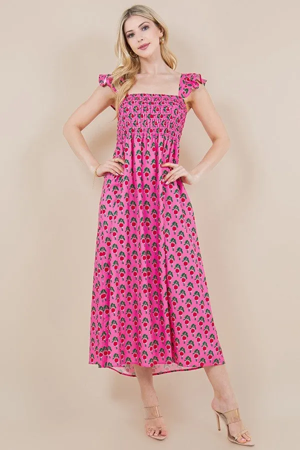 Blooming Burst Midi Dress
