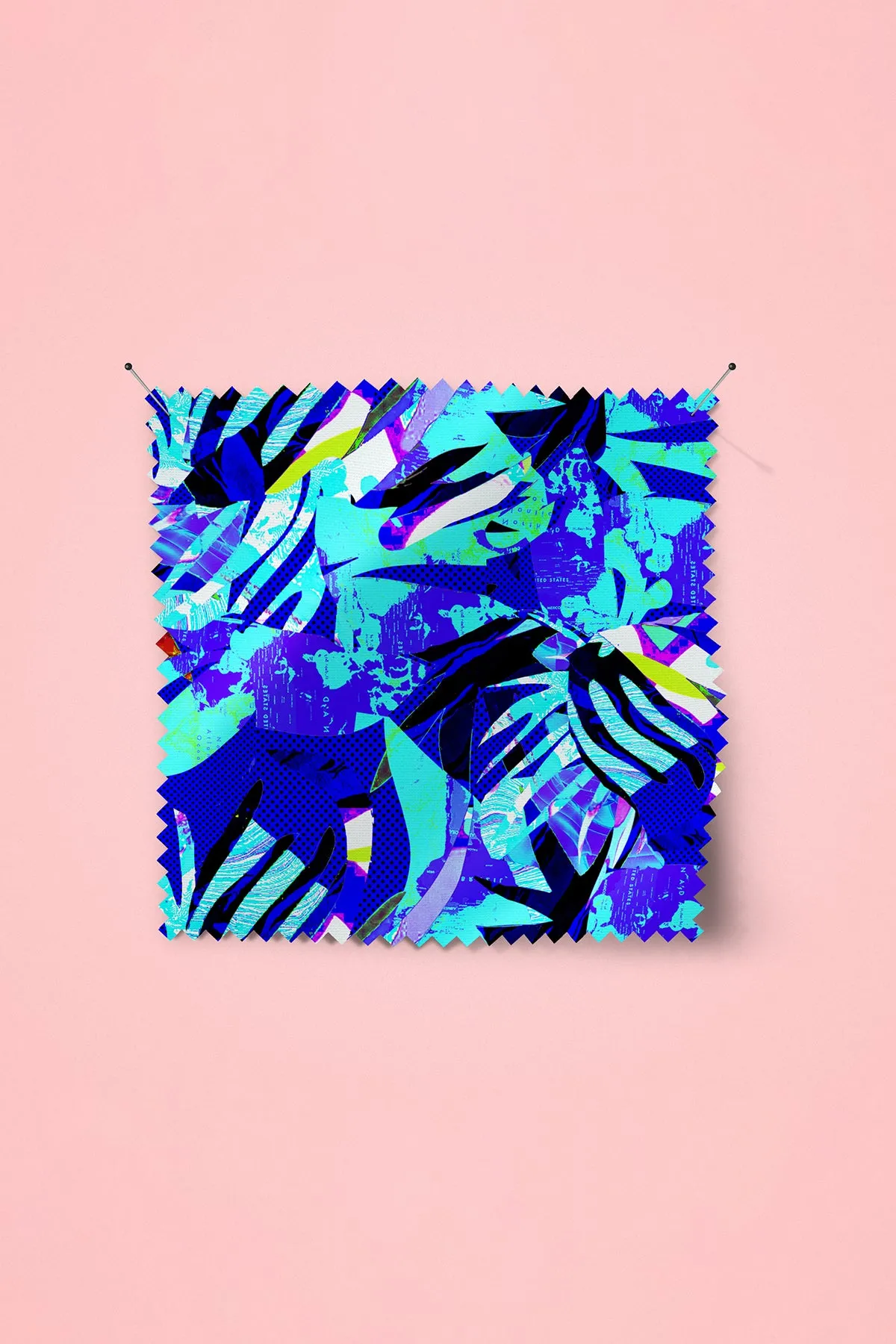 Blue Tropical Flora Print Shirt   Short Set