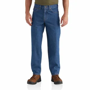 CARHARTT RELAXED FIT TAPERED LEG JEAN DARKSTONE B17