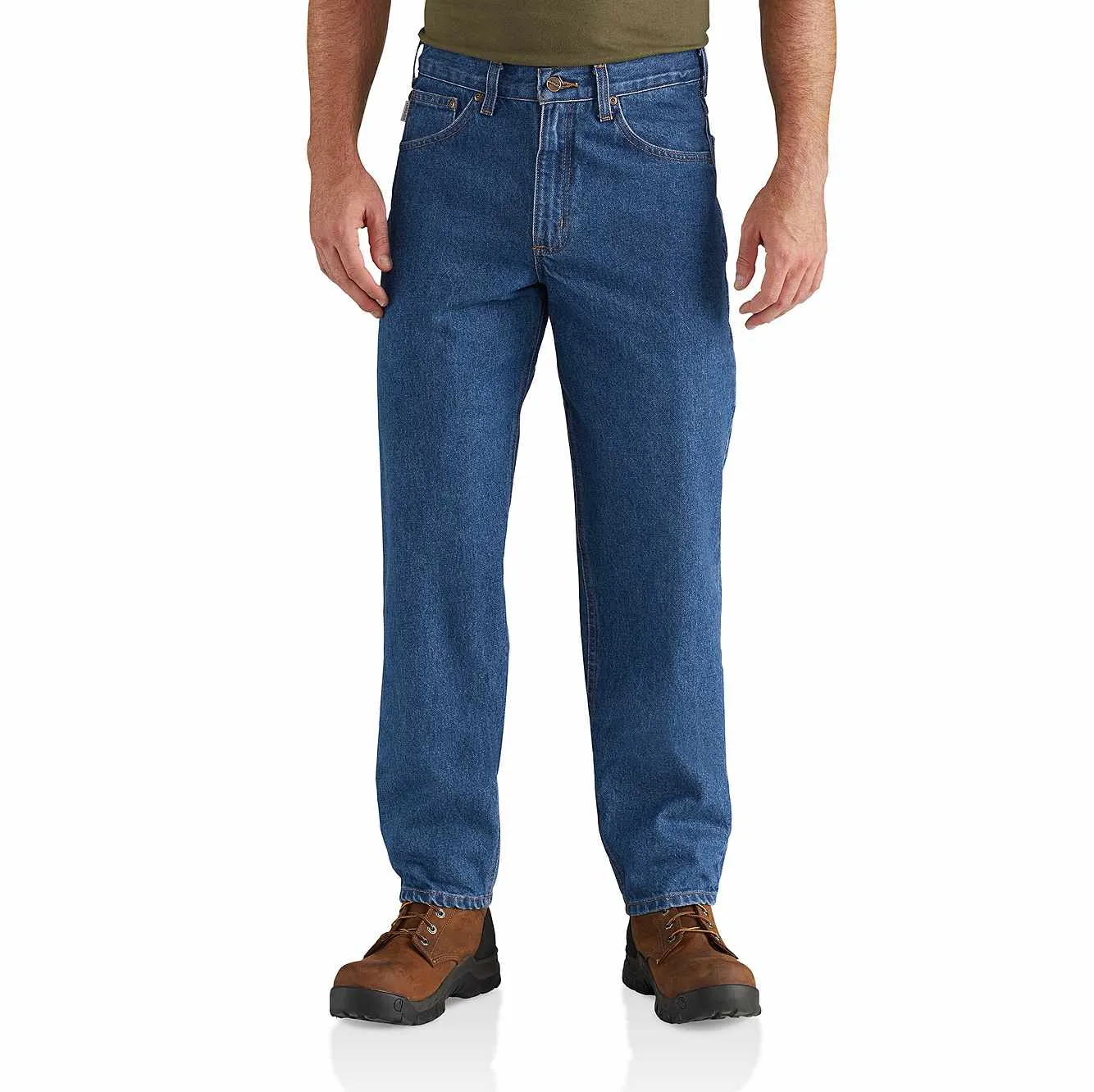 CARHARTT RELAXED FIT TAPERED LEG JEAN DARKSTONE B17