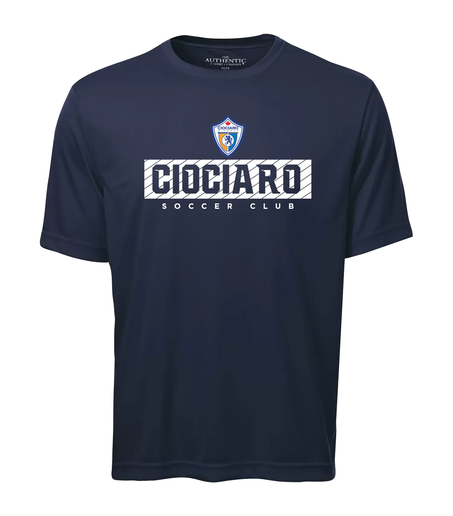 Ciociaro Soccer Club Block Letters Adult Dri-Fit T-Shirt with Printed Logo