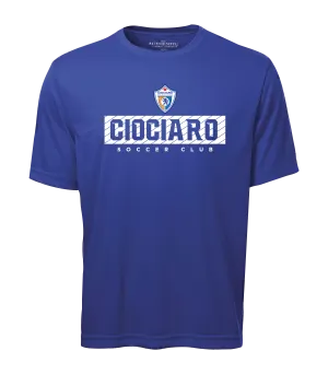 Ciociaro Soccer Club Block Letters Adult Dri-Fit T-Shirt with Printed Logo
