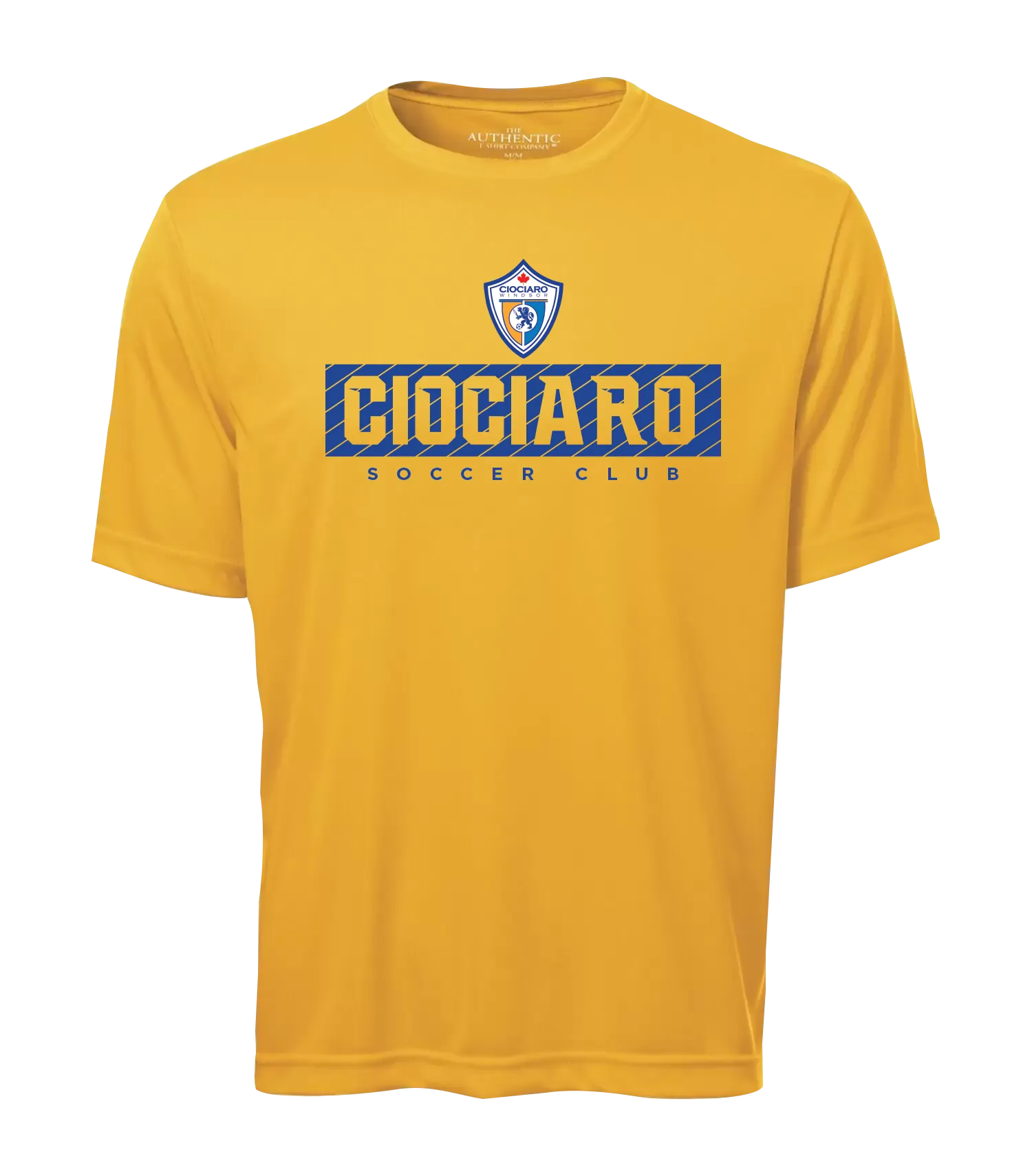 Ciociaro Soccer Club Block Letters Adult Dri-Fit T-Shirt with Printed Logo