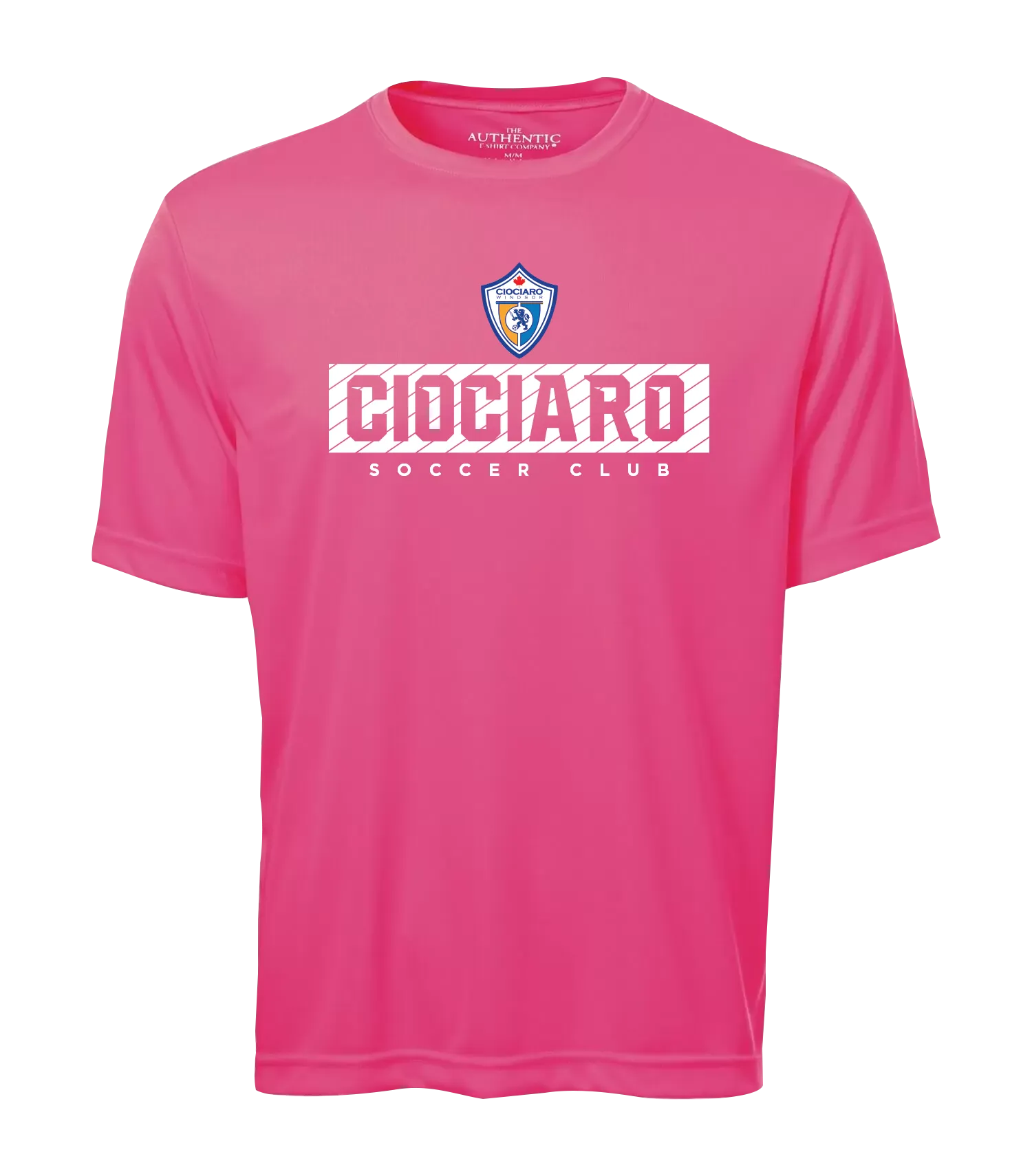 Ciociaro Soccer Club Block Letters Adult Dri-Fit T-Shirt with Printed Logo