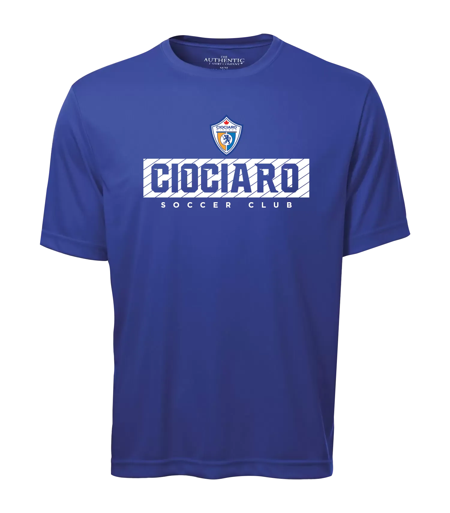Ciociaro Soccer Club Block Letters Adult Dri-Fit T-Shirt with Printed Logo