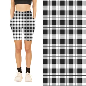 Classic Plaid Biker Shorts