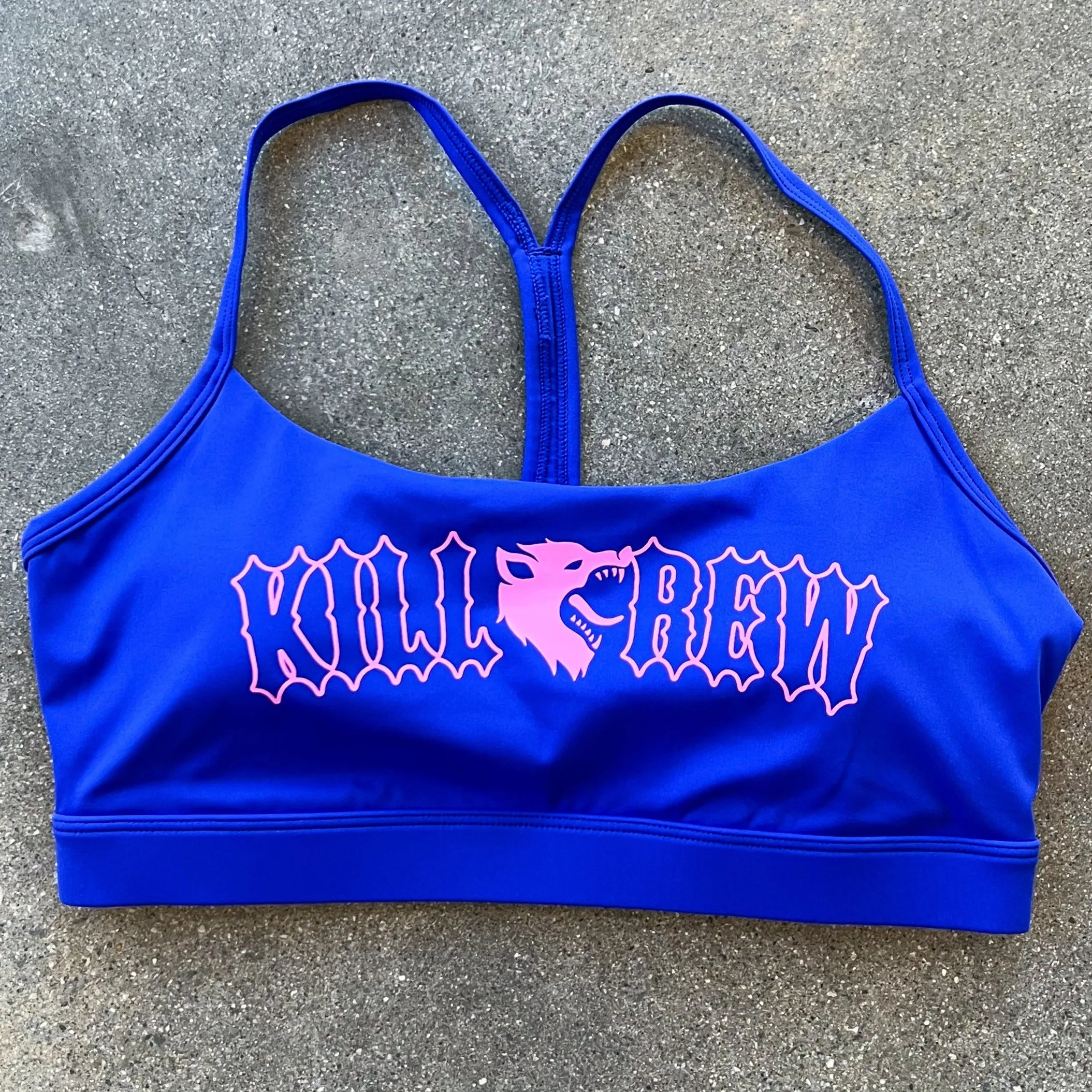 CLASSIC SPORTS BRA - BLUE / PINK