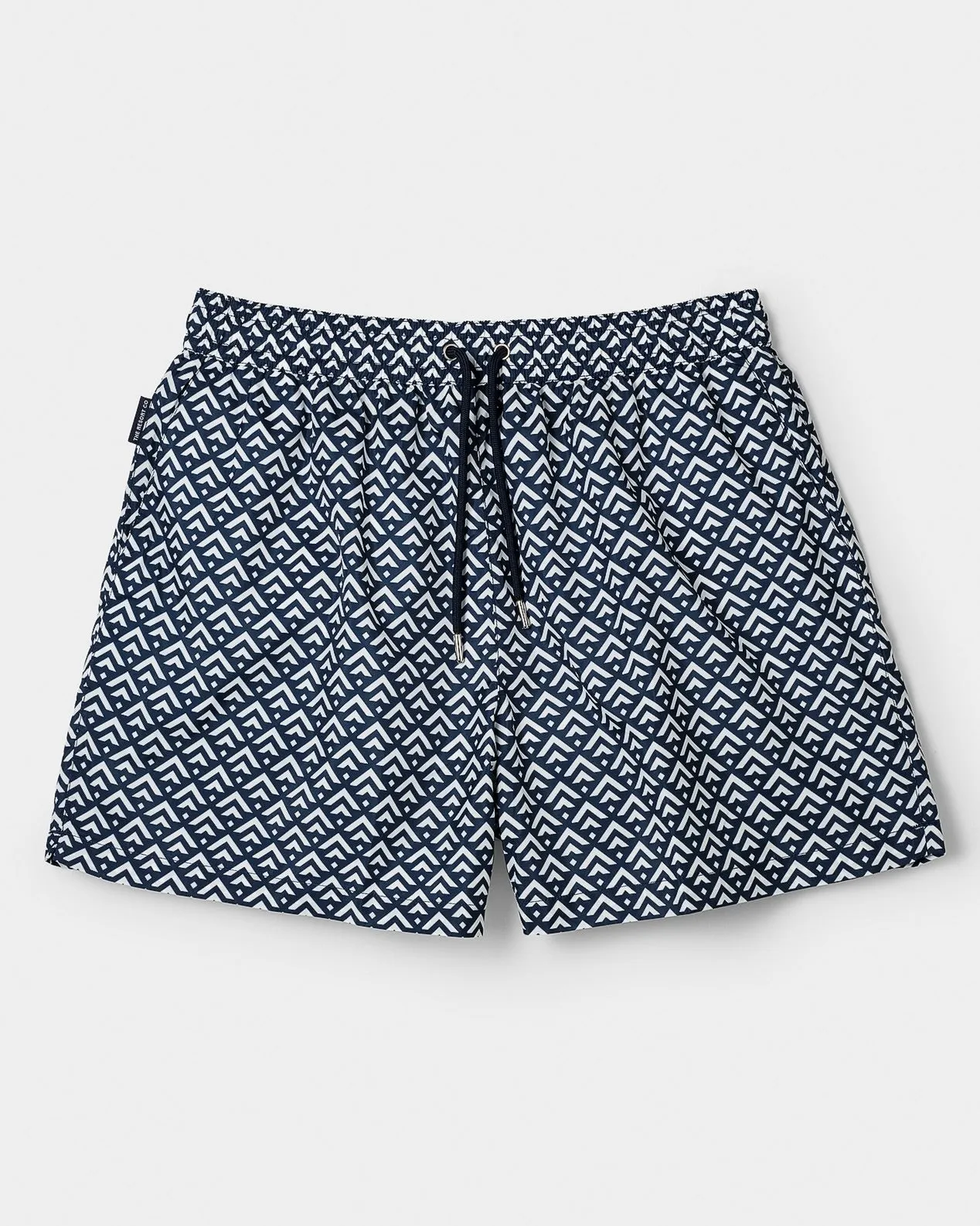 Classic Swim Shorts Navy Chevron