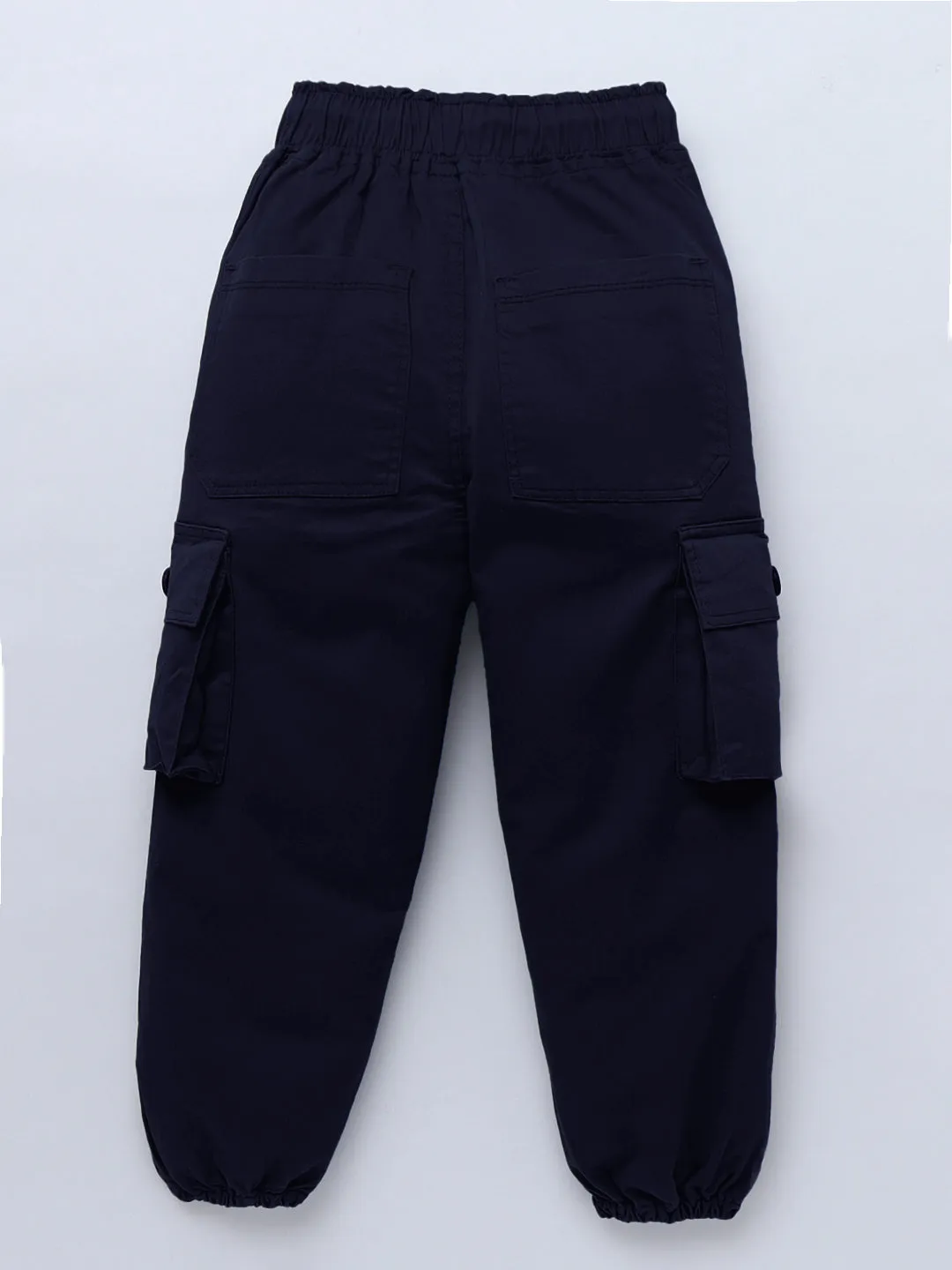 Cotton Navy Blue Cargo for Girls & Boys