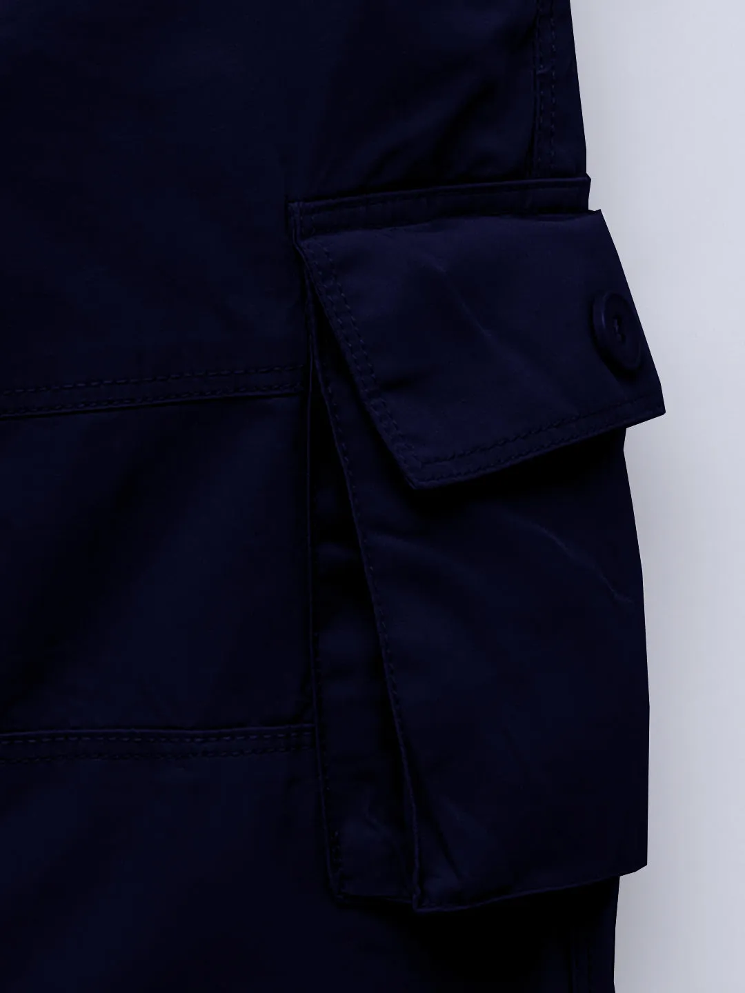 Cotton Navy Blue Cargo for Girls & Boys