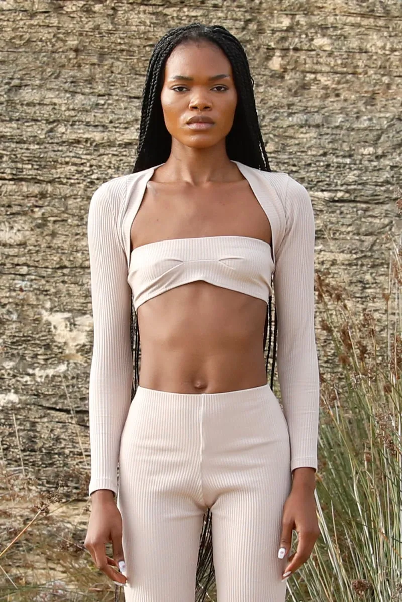 Cream Stretchy Bolero