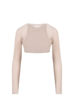 Cream Stretchy Bolero