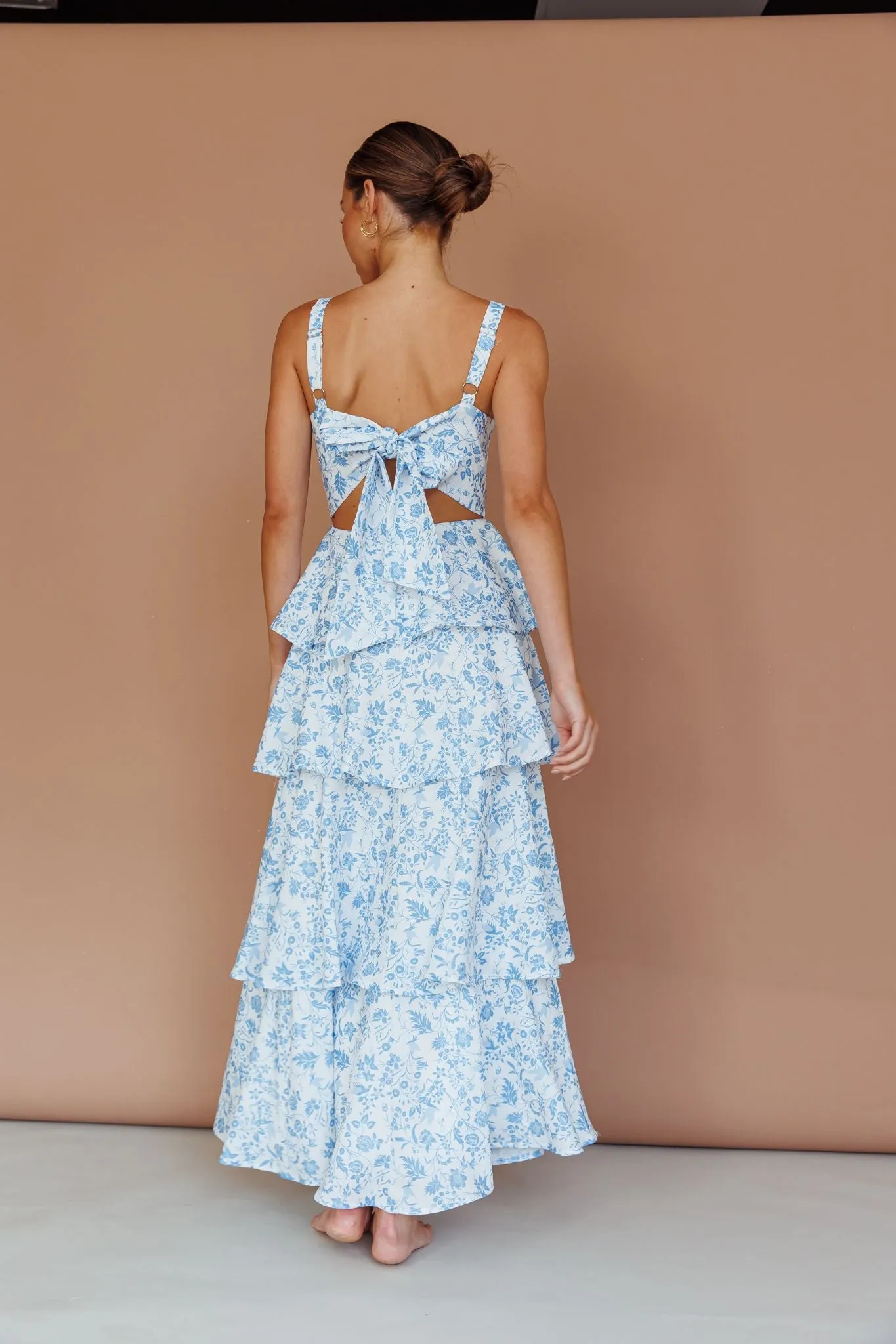 Crystal Waters Tiered Maxi Dress