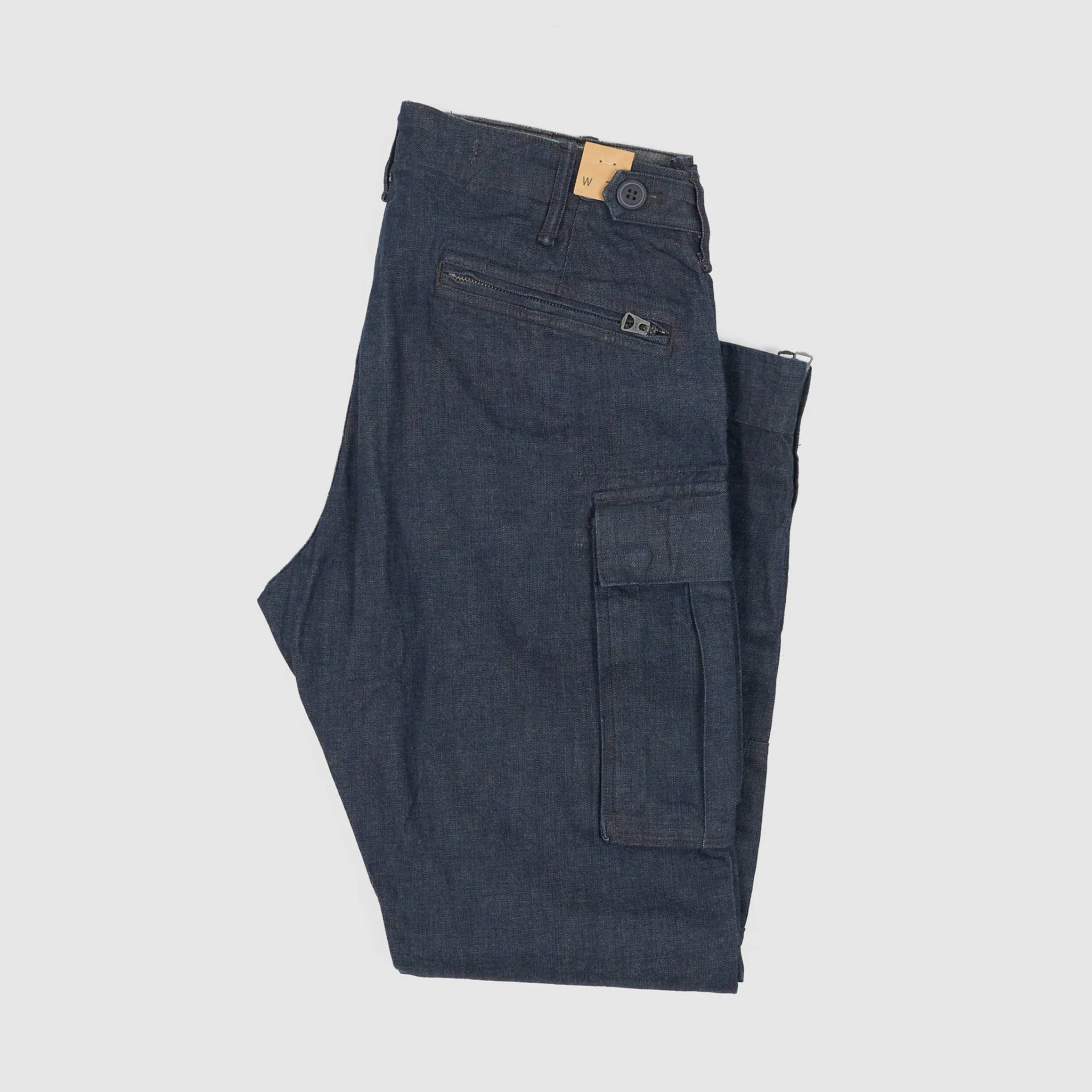 Double RL Ladies Stretch Skinny Indigo Denim Cargo Pants