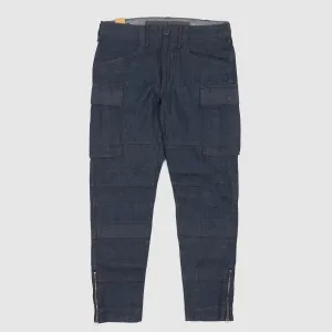 Double RL Ladies Stretch Skinny Indigo Denim Cargo Pants