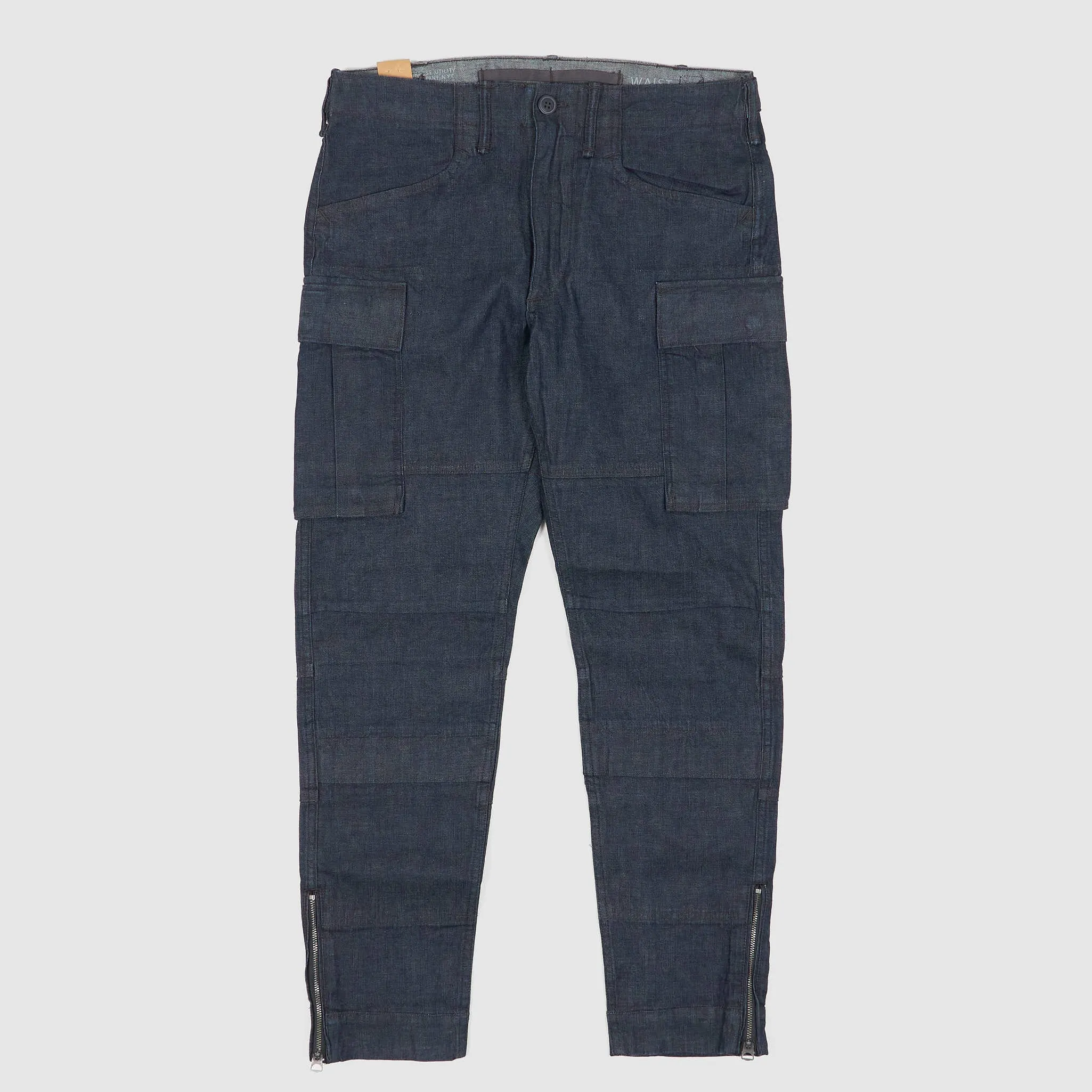 Double RL Ladies Stretch Skinny Indigo Denim Cargo Pants