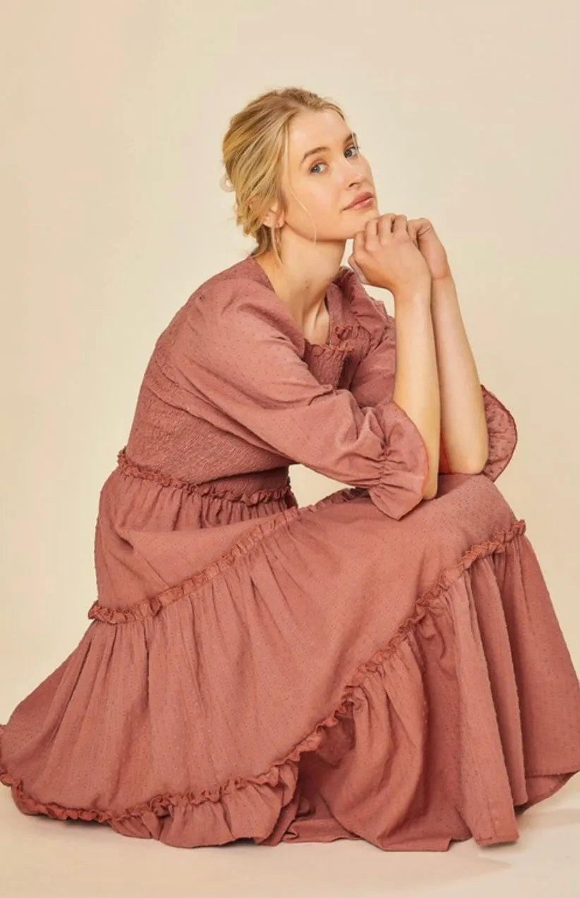 Fall for You Terracotta Dress