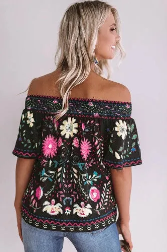 Flowy Floral Shift Top w/Invisible Straps
