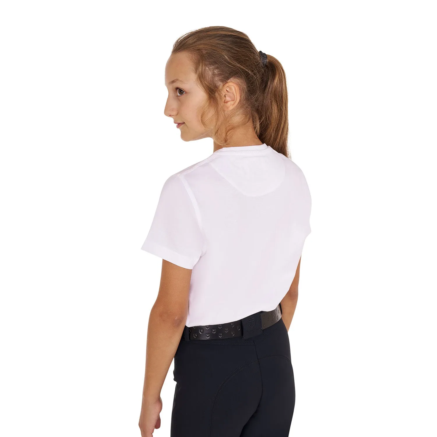 Girl's Cotton T-Shirt Ready to Jump