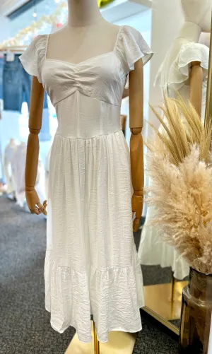 Janet Off White Long Dress