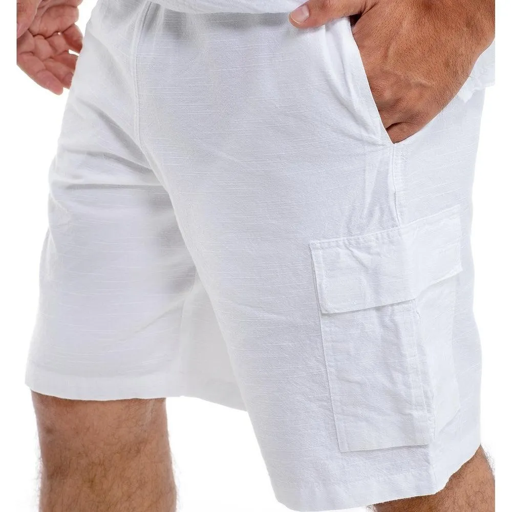 JUST NATURE Men's Jn Men Sports Short - White