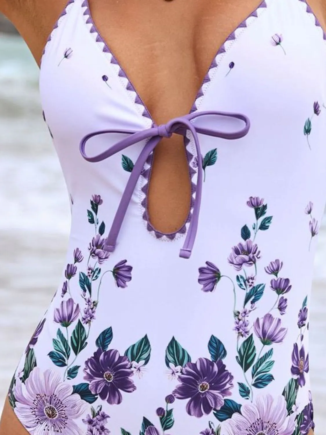 Kiana Spaghetti Strap One-Piece Swimsuit & Sarong Set
