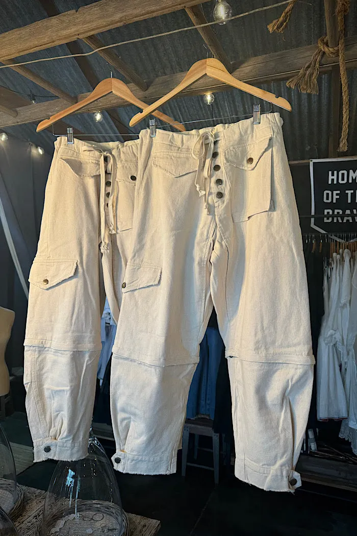 M.A. DAINTY TRUCKER JEANS - CREAM