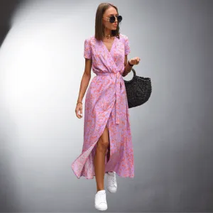 Marbella® | Vibrant Wrap Midi Dress