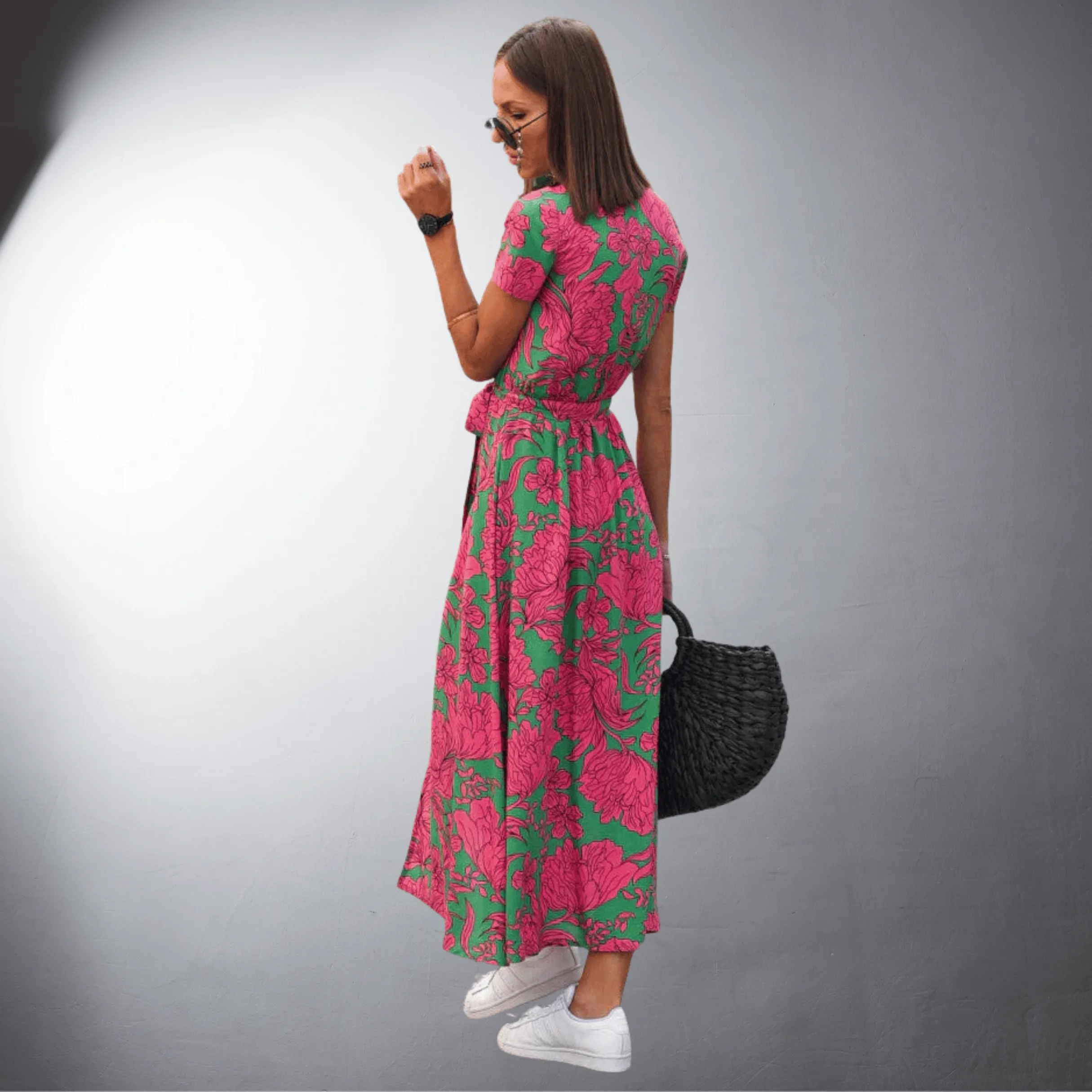 Marbella® | Vibrant Wrap Midi Dress
