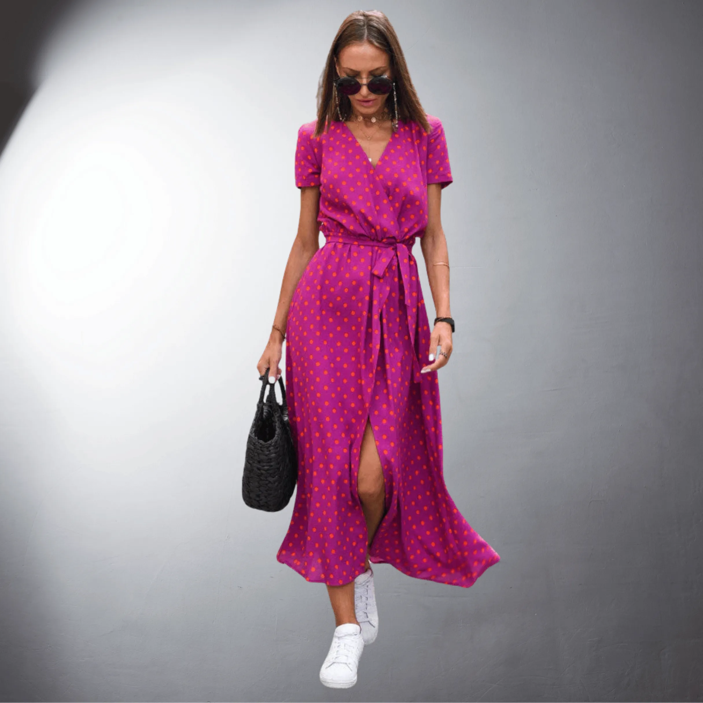 Marbella® | Vibrant Wrap Midi Dress