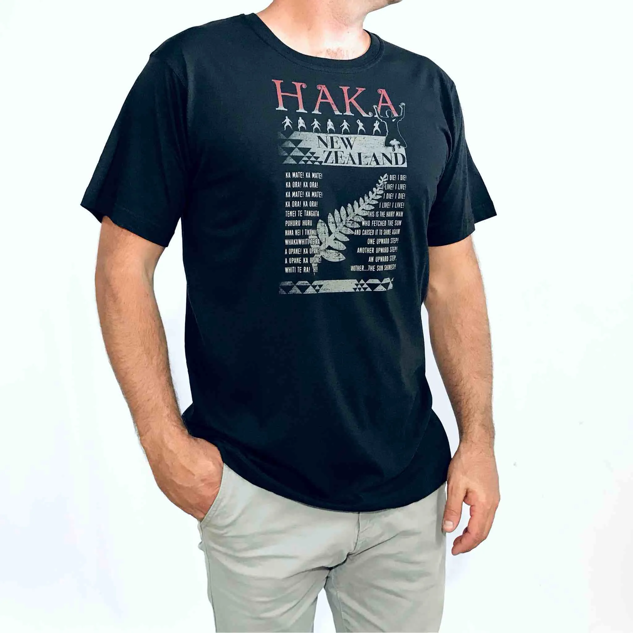 Mens Maori T Shirt - Haka