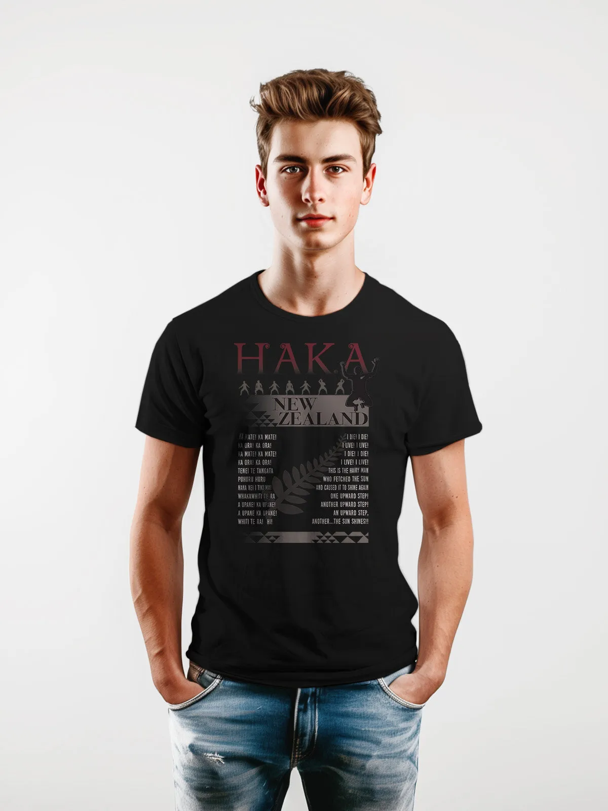 Mens Maori T Shirt - Haka