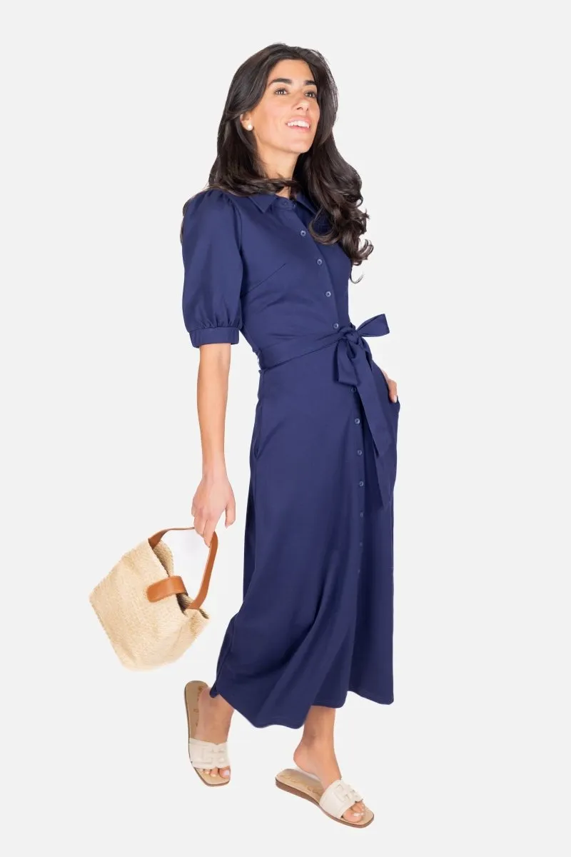 MONIKA DRESS (NAVY)