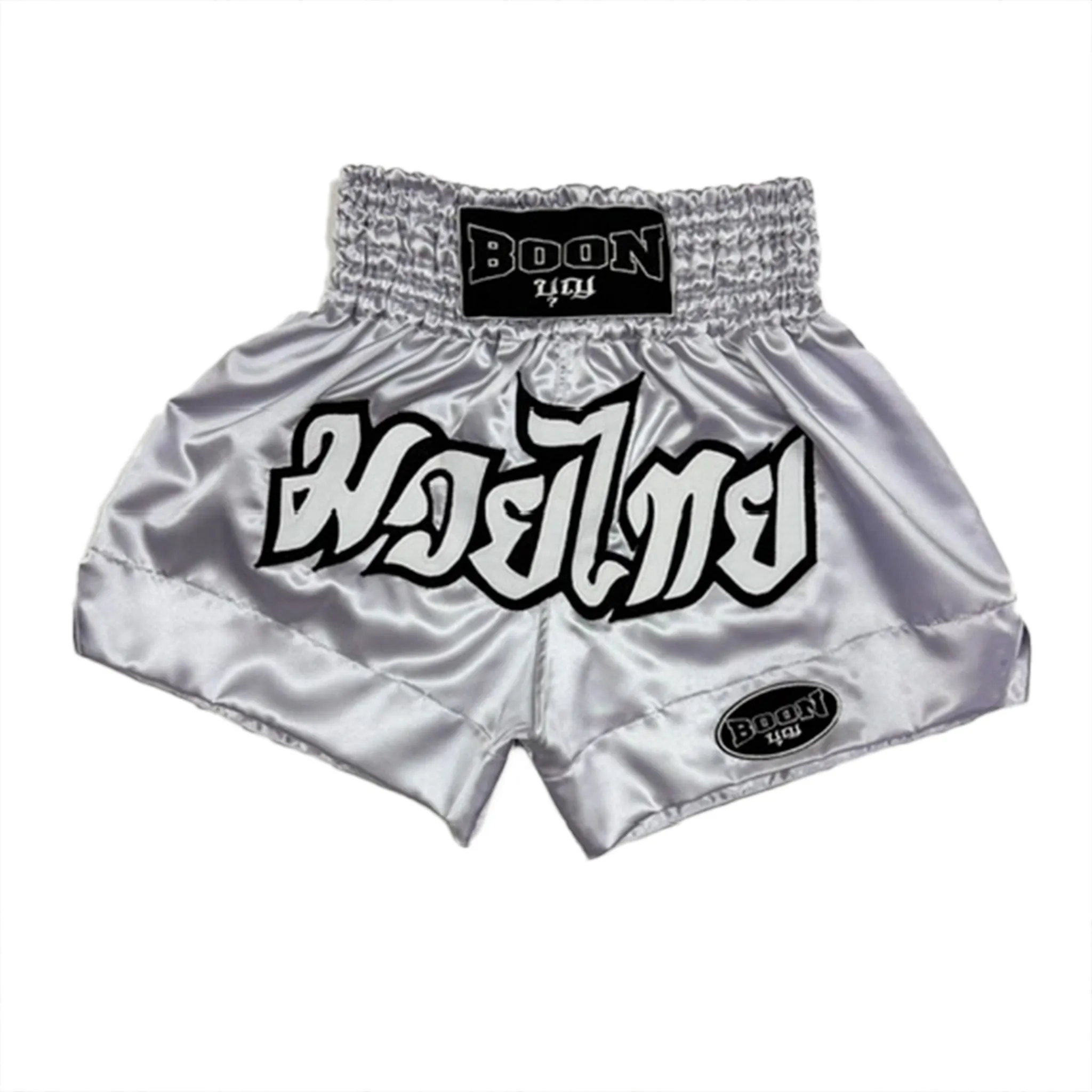 MT02SV Muay Thai Shorts SILVER CLASSIC