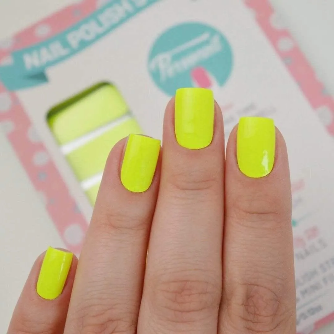 Neon Yellow | Nail Polish Wraps