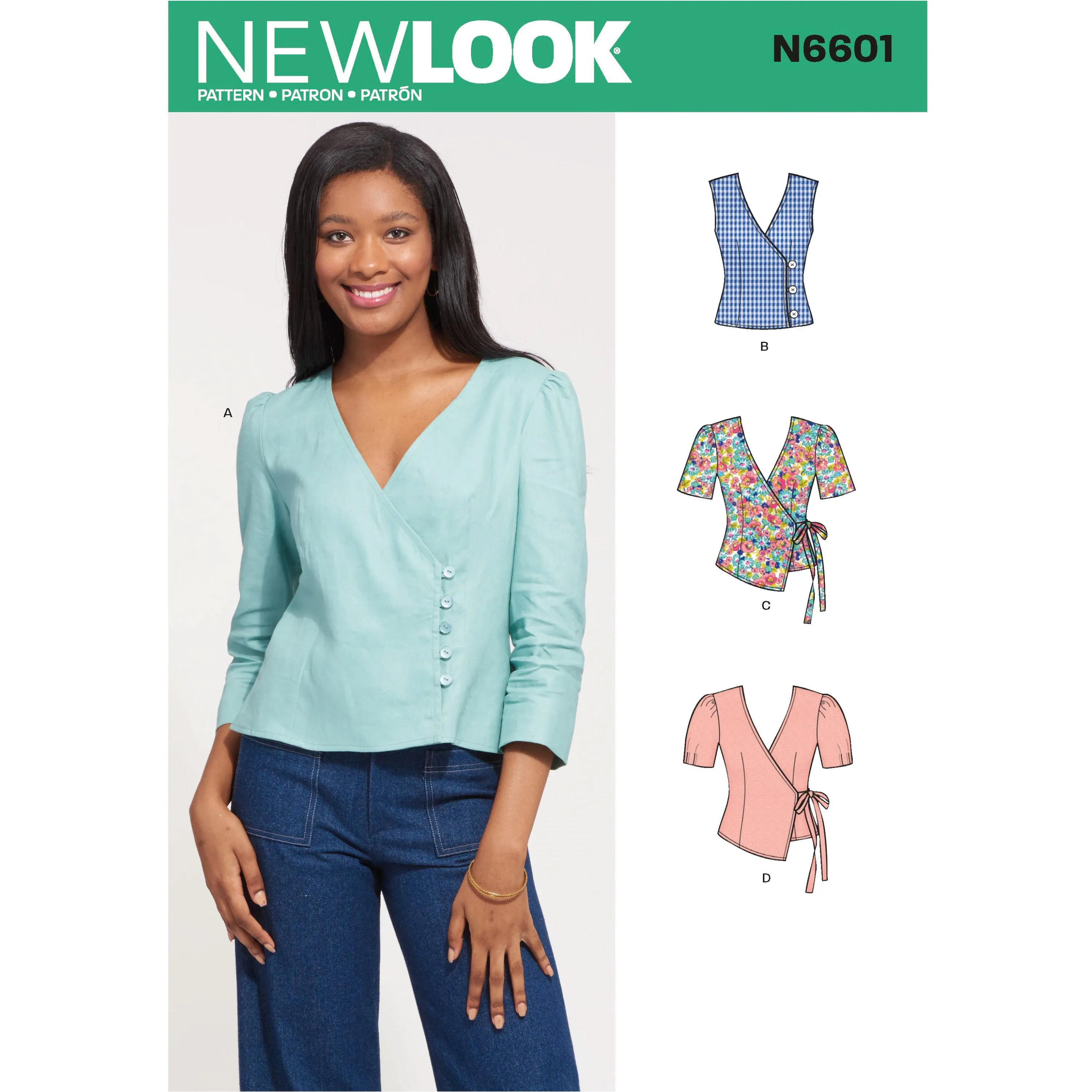Newlook Pattern N6601 Misses' Tops